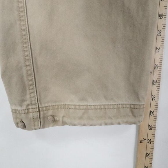 Old Navy Cargo Pants Men 32x26 Khaki Teakwood Cargo Utility Pockets Classic Y2K - Picture 11 of 15